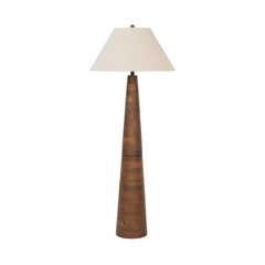 Contemporary Wood Floor Lamp with 3-Way Switch