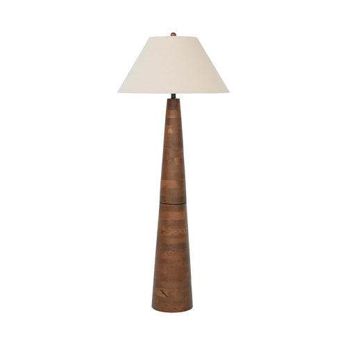 Contemporary Wood Floor Lamp with 3-Way Switch