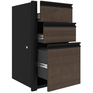 5-Piece L-Shaped Office Desk Set with Lateral Filing Cabinet