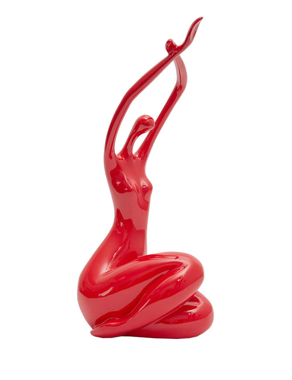 Yoga Lady Figurine Statue – Polyresin Home Decor Sculpture 13 Inch