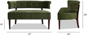 Upholstered Tufted Entryway Bench with Back Settee
