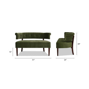 Upholstered Tufted Entryway Bench with Back Settee