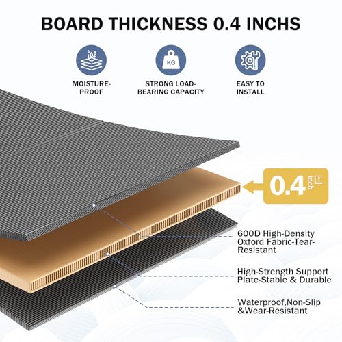 King Size Bunkie Board 76x80 – Heavy Duty Foldable Mattress Support