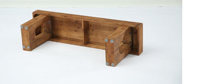 47" Solid Wood Entryway Bench