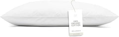 Down Alternative Bed Pillow – Hypoallergenic PrimaLoft Fill, Organic Cotton Shell