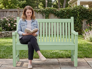 2-Person Outdoor Poly Lumber Bench