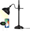 Industrial Desk Lamp 2 Pack with USB Charging Ports