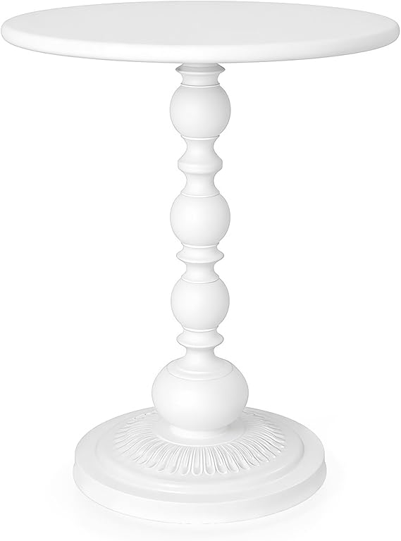 Round Metal Side Table – Small Accent End Table