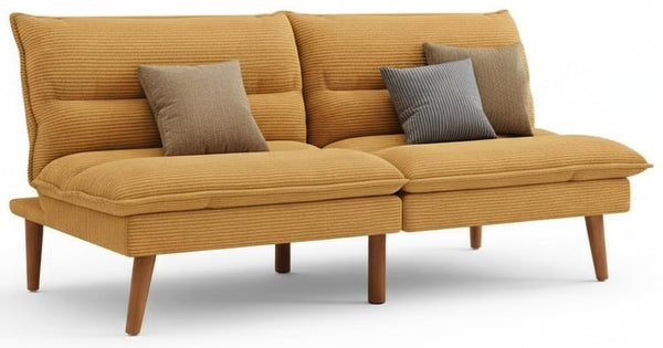 Convertible Futon Sofa Bed with Adjustable Backrest