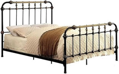 Metal Spindle Bed Frame with Headboard and Footboard