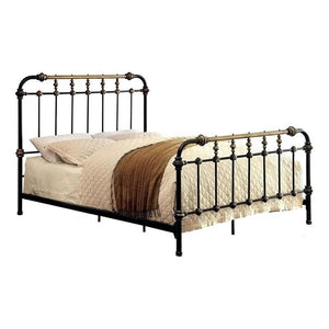 Metal Spindle Bed Frame with Headboard and Footboard