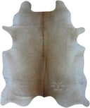 Beige Cowhide Rug 7x6 Natural Hair-On