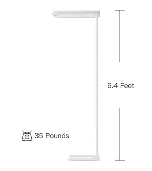 LED Floor Lamp with Motion Sensor – 9500LM, 4000K, Dimmable, Eye-Care Standing Light