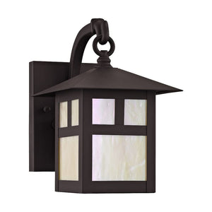 Montclair Mission Outdoor Wall Lantern – Bronze Solid Brass Tiffany Glass