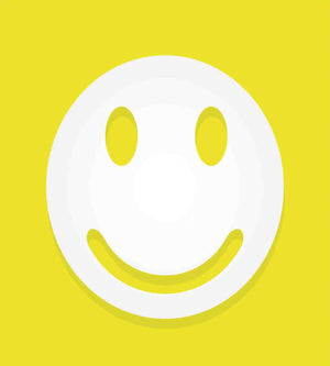 Queen Duvet Cover Set – Smiley Face Print, Yellow White