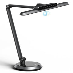 LED Desk Lamp with Auto-Sensing, Timer & Adjustable Arm
