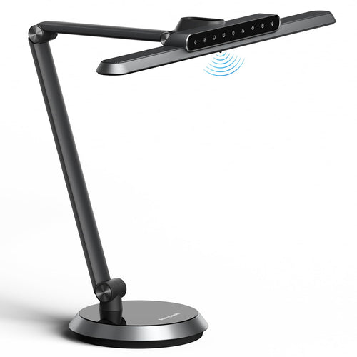 LED Desk Lamp with Auto-Sensing, Timer & Adjustable Arm