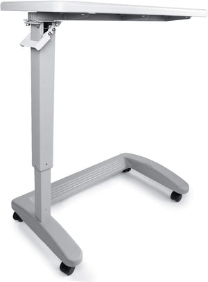 Pneumatic Adjustable Overbed Table with Wheels