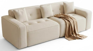 100" Cloud Boneless Loveseat Sofa – Chenille, 2-Seater