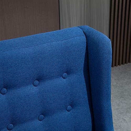 Wingback Button-Tufted Loveseat Sofa