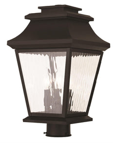 Hathaway 3-Light Outdoor Post Lantern – Bronze