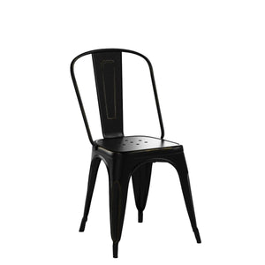 Stackable Metal Dining Chair Set of 4 – Indoor & Outdoor