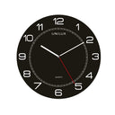 Large Round Analog Wall Clock – Black