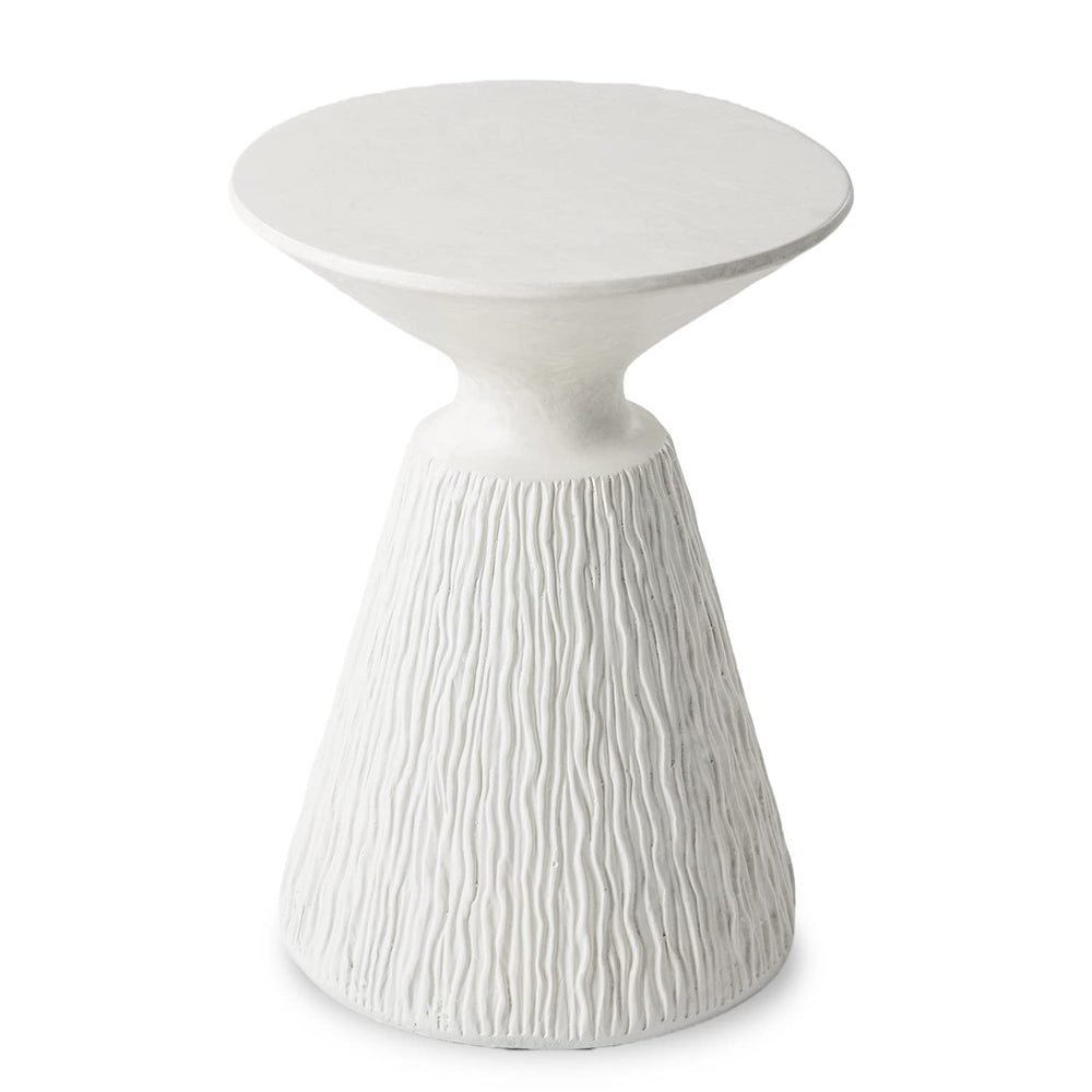 Mushroom Round Concrete Outdoor Side Table