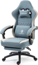 Ergonomic Gaming Chair with Pocket Spring Cushion & Footrest