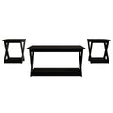 3-Piece Coffee Table Set with Open Shelf Storage