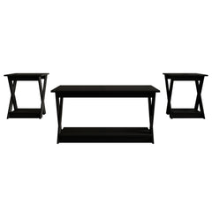 3-Piece Coffee Table Set with Open Shelf Storage