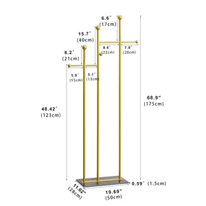 Freestanding Coat Rack with Marble Base