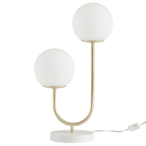 Dual Globe Frosted Glass Table Lamp