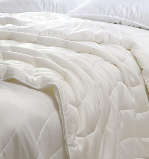 Eucalyptus Lyocell Cooling Comforter — White Lightweight Duvet Insert