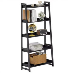 5-Tier Ladder Shelf – Industrial Bookcase