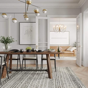 70.86" Oval Dining Table for 6–8 People