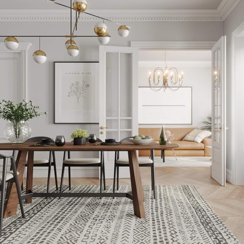 70.86" Oval Dining Table for 6–8 People