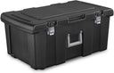 23-Gallon Lockable Storage Footlocker with Wheels