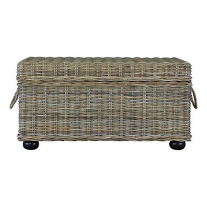 Wicker Rattan Storage Trunk with Lift-Top