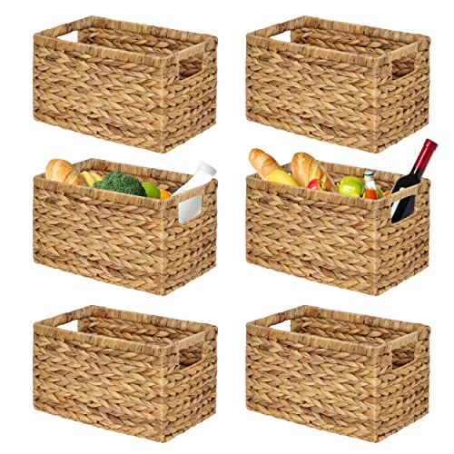 Water Hyacinth Storage Baskets Set of 6