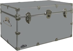 XL Steel Storage Trunk – 32 x 18 x 18.5 Inches