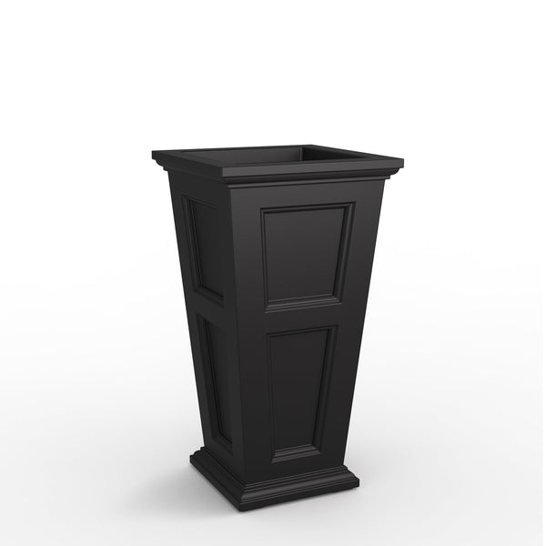 Tall Self-Watering Planter — 34" Polyethylene, UV & Weather Resistant, Indoor & Outdoor