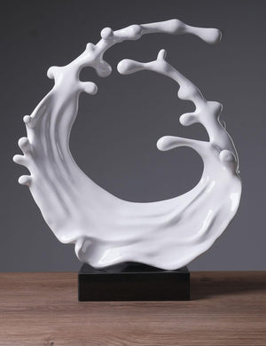 Abstract Sea Wave Sculpture Figurine
