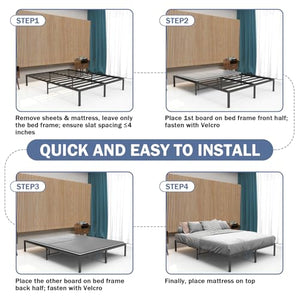 King Size Bunkie Board 76x80 – Heavy Duty Foldable Mattress Support