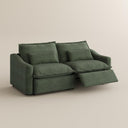 Power Reclining Loveseat – Velvet Modular Sofa with USB Ports