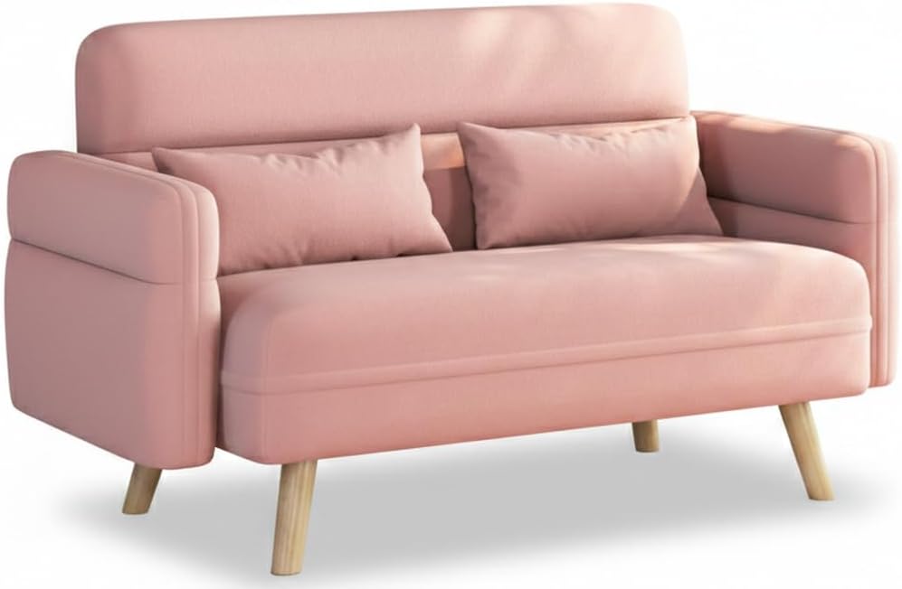 Mid-Century Modern 2-Seater Loveseat Sofa
