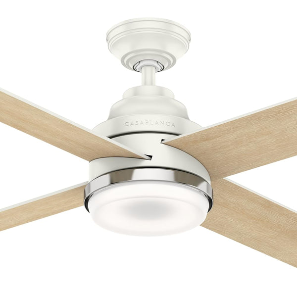 54-Inch Indoor Ceiling Fan with LED Light & Wall Control