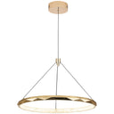 Gold Ring LED Pendant Light – Dimmable Geometric Chandelier