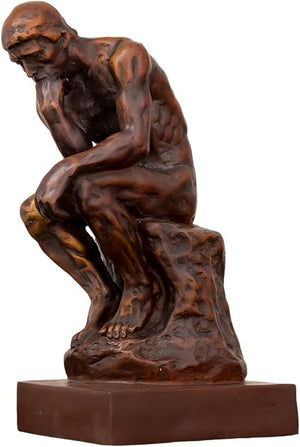 The Thinker Bronze Sculpture Figurine – Decorative Collectible Statue for Home & Office
