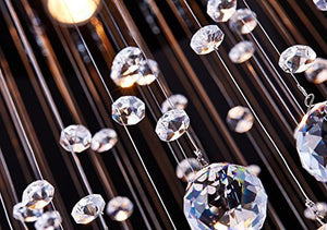 K9 Crystal Raindrop Chandelier – Modern LED Ceiling Light